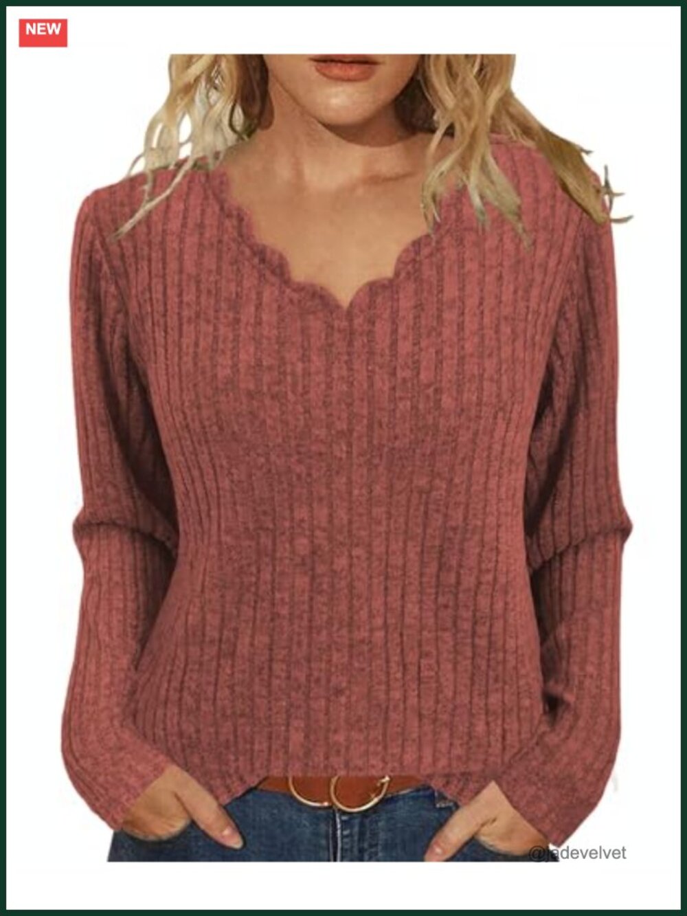 Womens Casual V-Neck Long Sleeve Lightweight Tunic Sweater Pullover